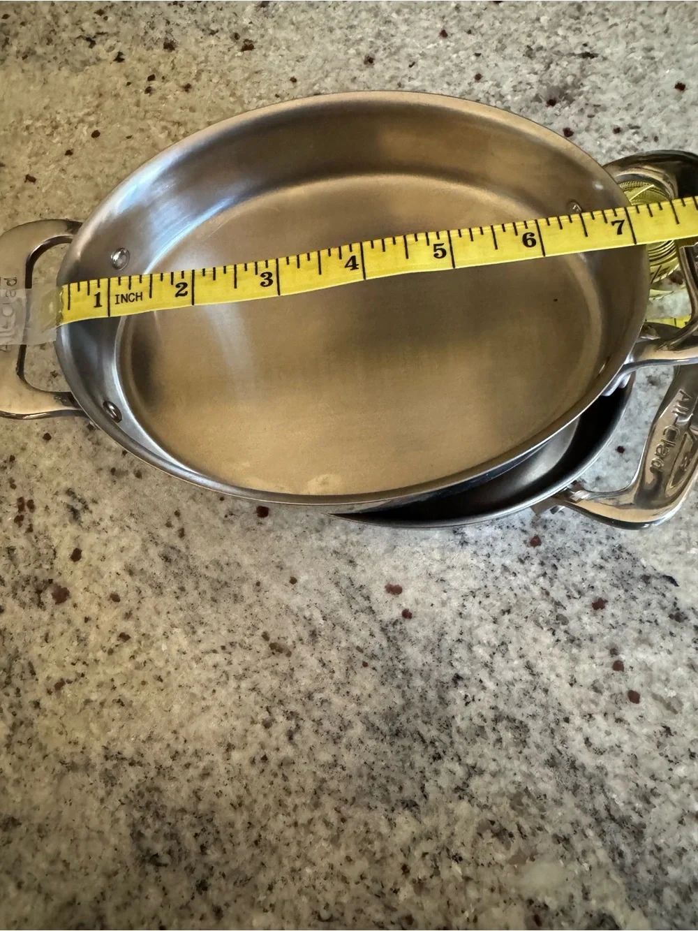 ALL CLAD MINI CASSEROLE PANS OVAL STAINLESS STEEL LIKE NEW CAPACITY IS 16 oz